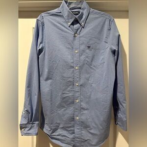 Chaps Light Blue Button-Down Long Sleeve Shirt